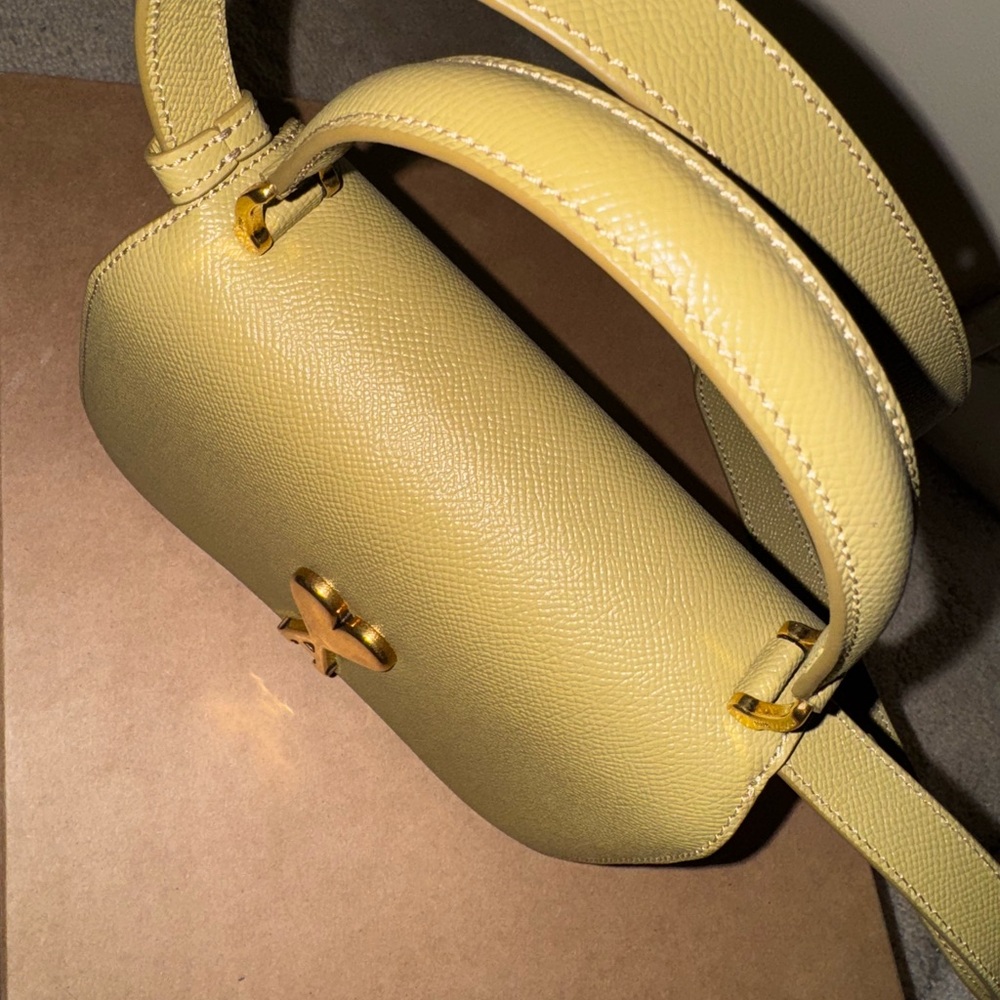 Ami Khaki Crossbody Bag with Gold Accent - Picture 3 of 3